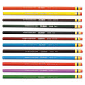 Prismacolor Col-Erase Pencil with Eraser, 0.7 mm, 2B, Assorted Lead and Barrel Colors, Dozen (20516)