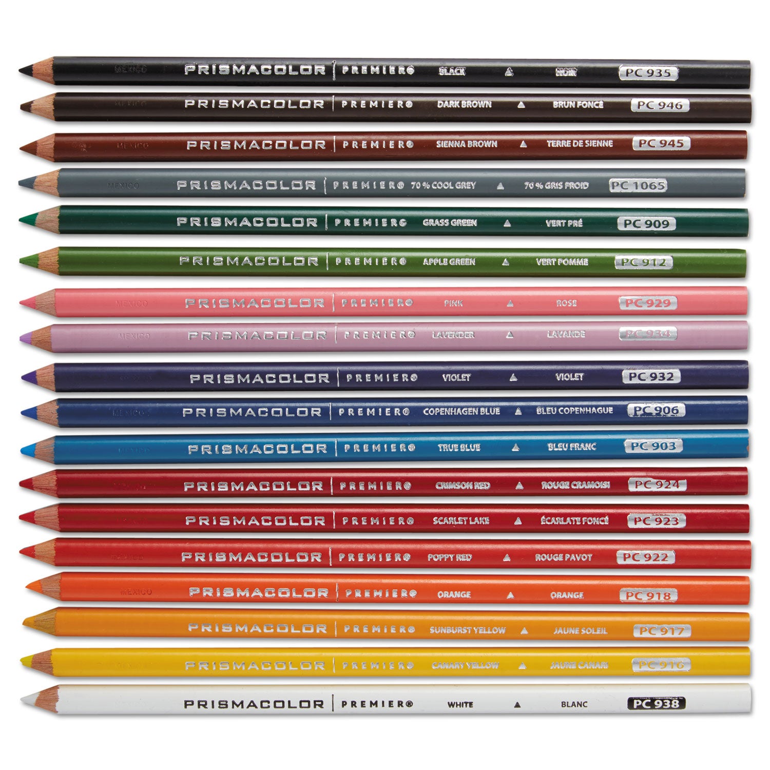 Prismacolor Premier Colored Pencil, 0.7 mm, 2H (#4), Assorted Lead and Barrel Colors, 72/Pack (3599TN)