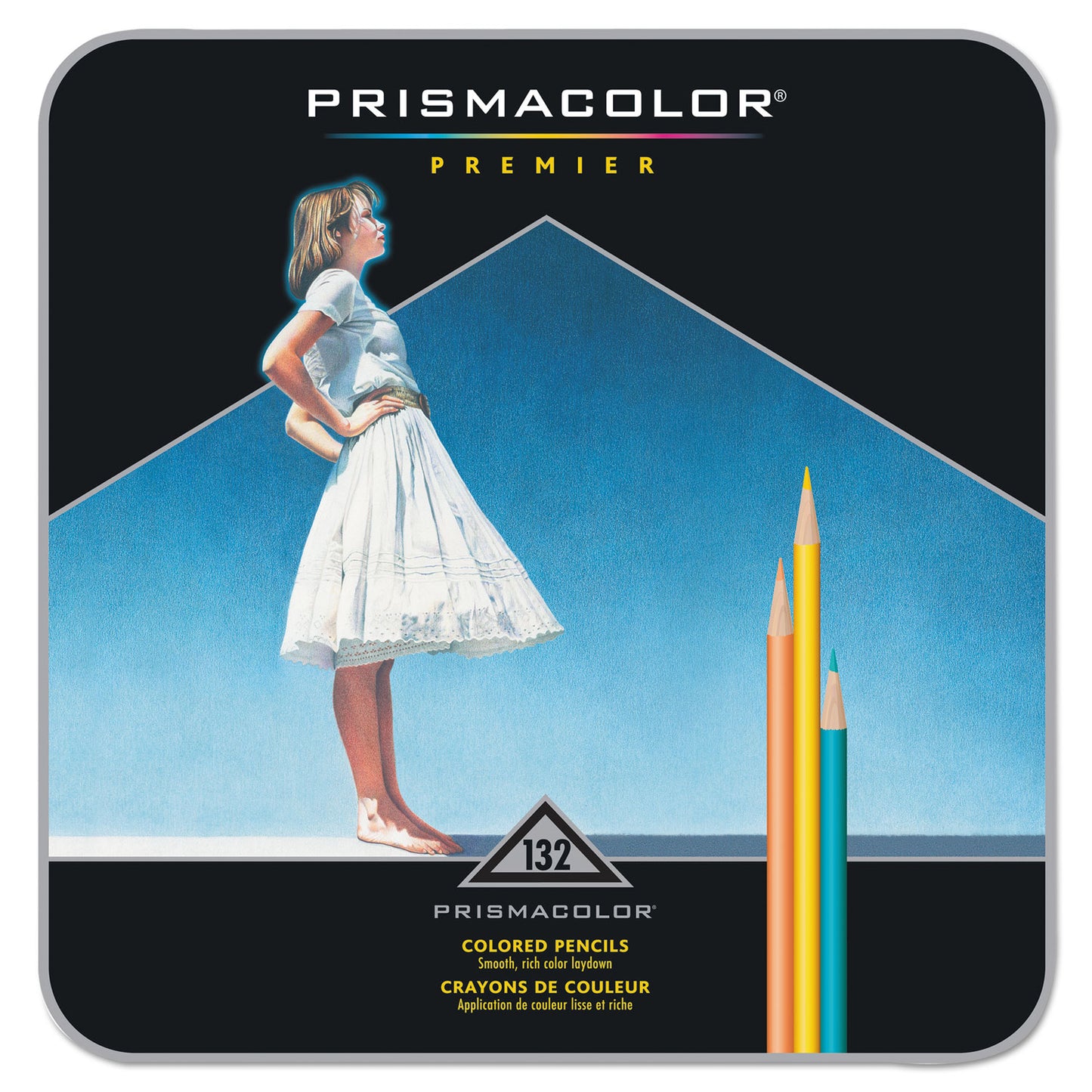 Prismacolor Premier Colored Pencil, 0.7 mm, 2B, Assorted Lead and Barrel Colors, 132/Pack (4484)