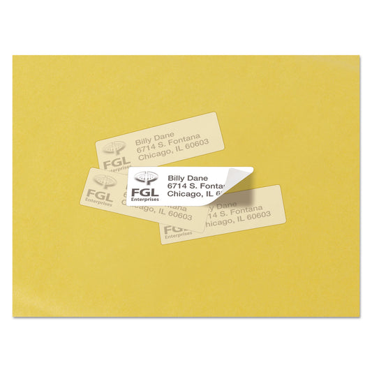 Avery Repositionable Address Labels w/SureFeed, Laser, 1 x 2.63, White, 3000/Box (55160)