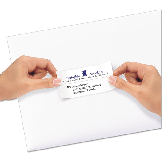 Avery Repositionable Address Labels w/Sure Feed, Inkjet/Laser, 2 x 4, White, 250/Box (58163)