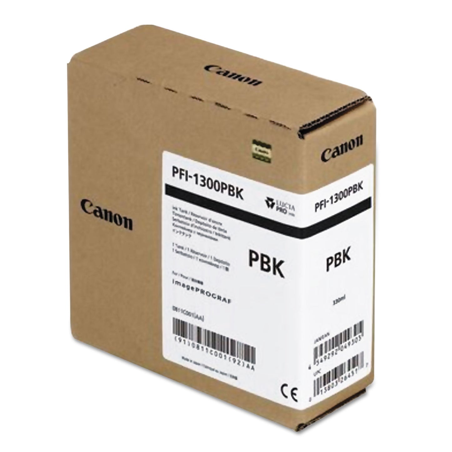 Canon 0810C001AA (PFI-1300) Ink, Matte Black