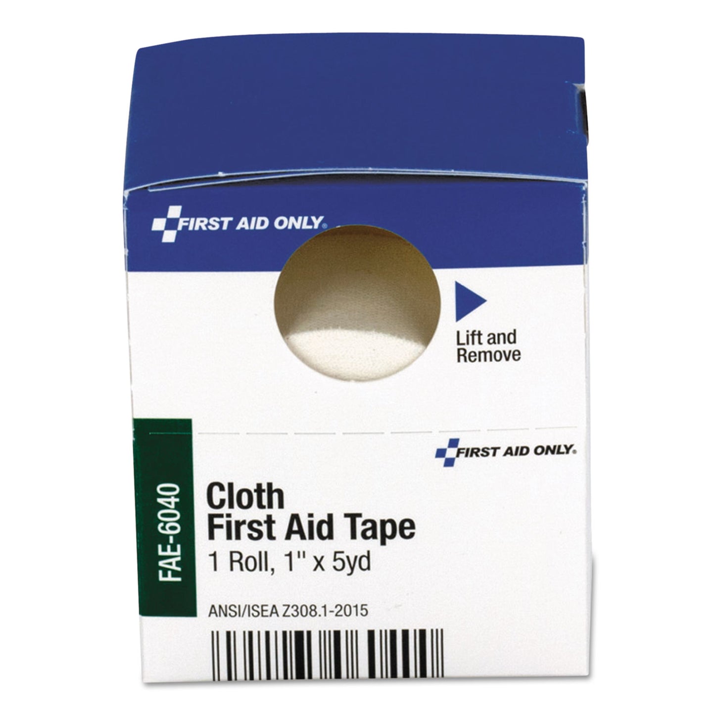 First Aid Only First Aid Tape, Acrylic/Cloth, 1" x 5 yds, White (FAE6040)