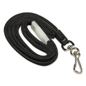 SICURIX Safety Breakaway Lanyard, Metal Hook Fastener, 36" Long, Black (65509)