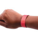 SICURIX Security Wristbands, Sequentially Numbered, 10" x 0.75", Red, 100/Pack (85020)