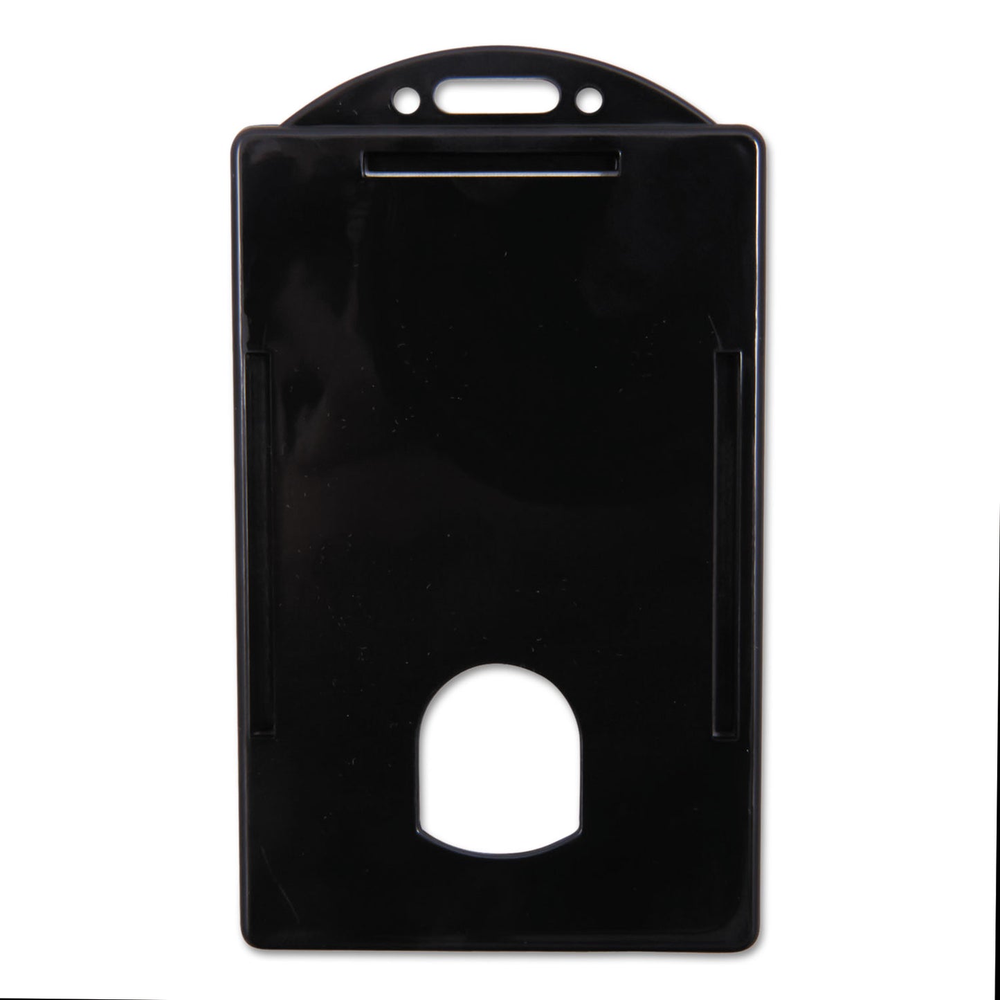 Sicurix Badge/Card Holder, 4 x 2 9/10, Black, 25/Pack (68320)