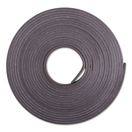 Zeus Adhesive-Backed Magnetic Tape, 0.5" x 10 ft, Black (66010)