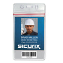 SICURIX Sealable Cardholder, Vertical, 2.62 x 3.75, Clear, 50/Pack (47840)