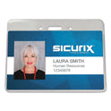 Sicurix Proximity Badge Holder, Horizontal, 4w x 3h, Clear, 50/Pack (47810)