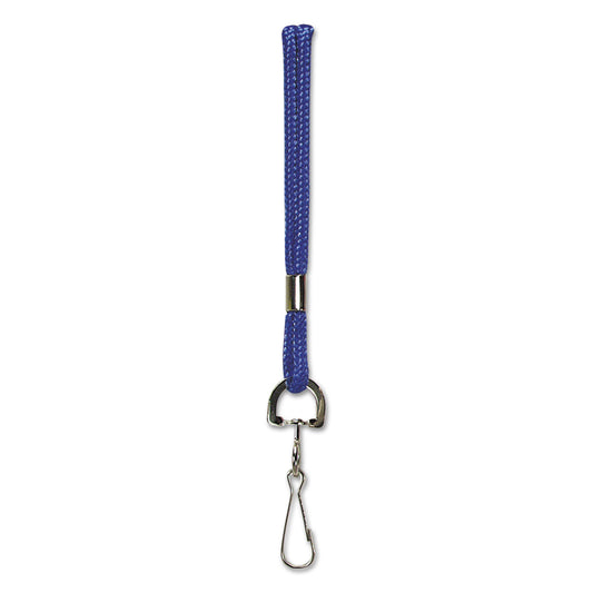 SICURIX Rope Lanyard, Metal Hook Fastener, 36" Long, Nylon, Blue (68903)