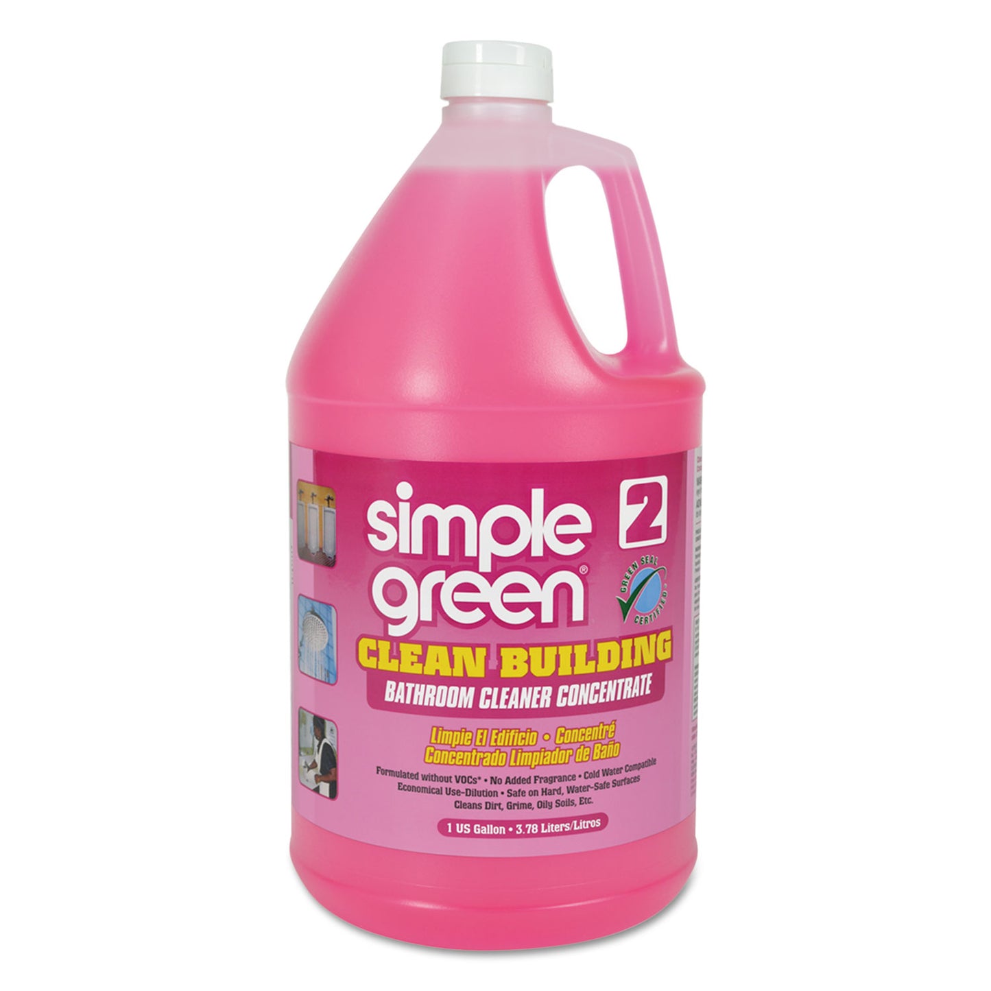 simple green Clean Building Bathroom Cleaner Concentrate, Unscented, 1gal Bottle (11101)