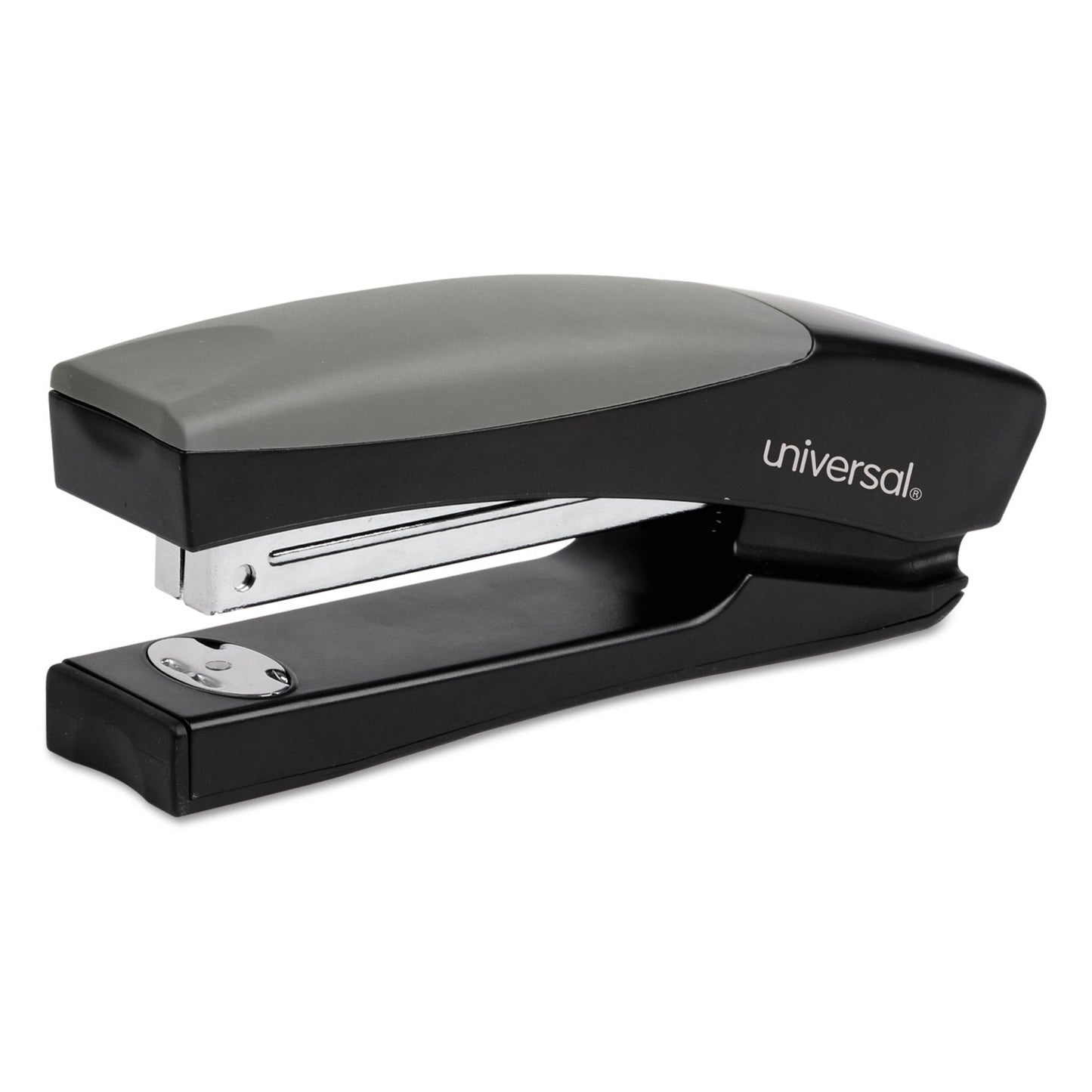 Universal Stand-Up Full Strip Stapler, 20-Sheet Capacity, Black/Gray (43148)