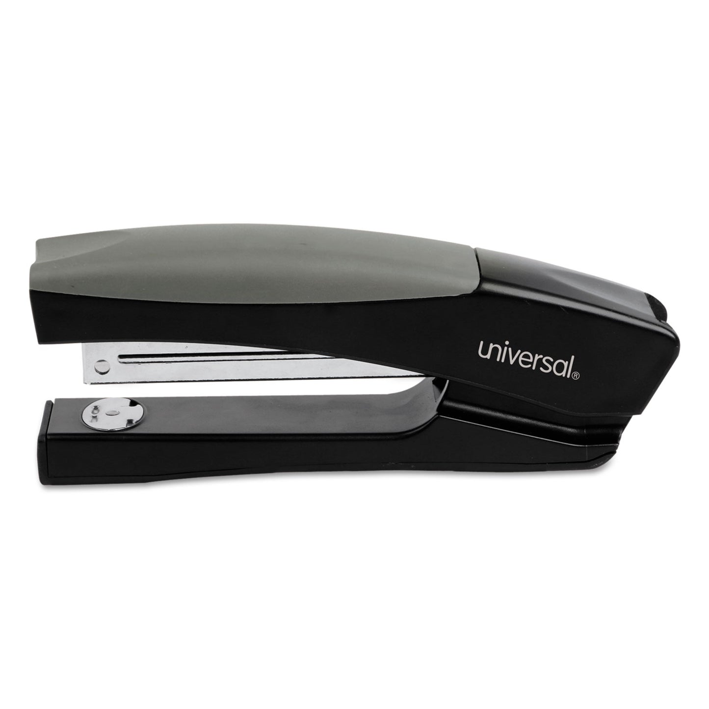 Universal Stand-Up Full Strip Stapler, 20-Sheet Capacity, Black/Gray (43148)