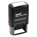 Trodat Printy Economy 5-in-1 Date Stamp, Self-Inking, 1.63" x 1", Blue/Red (E4756)