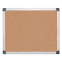 MasterVision Value Cork Bulletin Board with Aluminum Frame, 24 x 36, Tan Surface, Silver Aluminum Frame (CA031170)