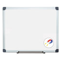 MasterVision Porcelain Value Dry Erase Board, 24 x 36, White Surface, Silver Aluminum Frame (CR0601170MV)