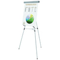 MasterVision Telescoping Tripod Display Easel, Adjusts 38" to 69" High, Metal, Silver (FLX05102MV)