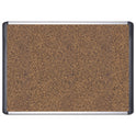 MasterVision Tech Cork Board, 36 x 24, Tan Surface, Silver/Black Aluminum Frame (MVI030501)