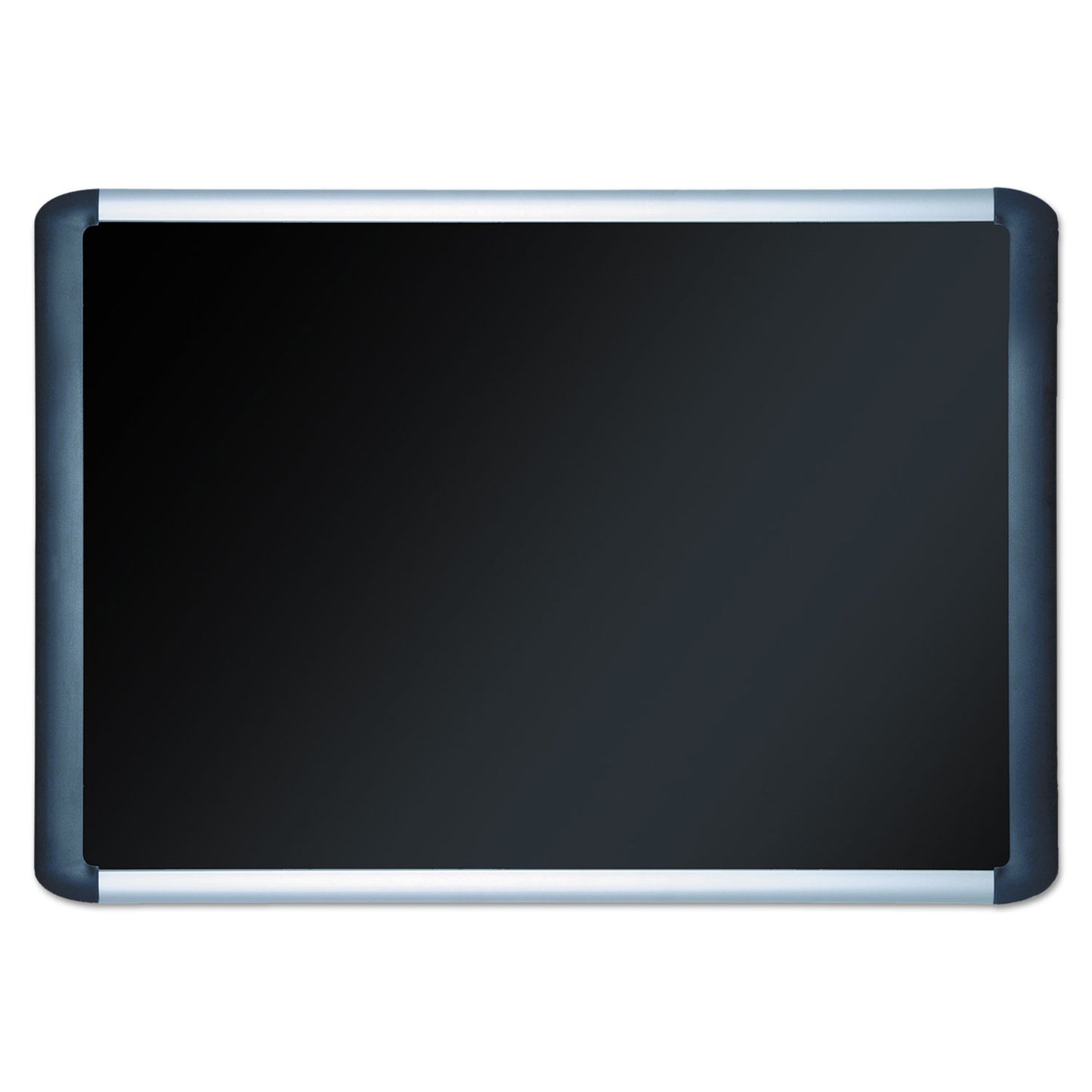 MasterVision Soft-touch Bulletin Board, 48 x 36, Black Fabric Surface, Aluminum/Black Aluminum Frame (MVI050301)