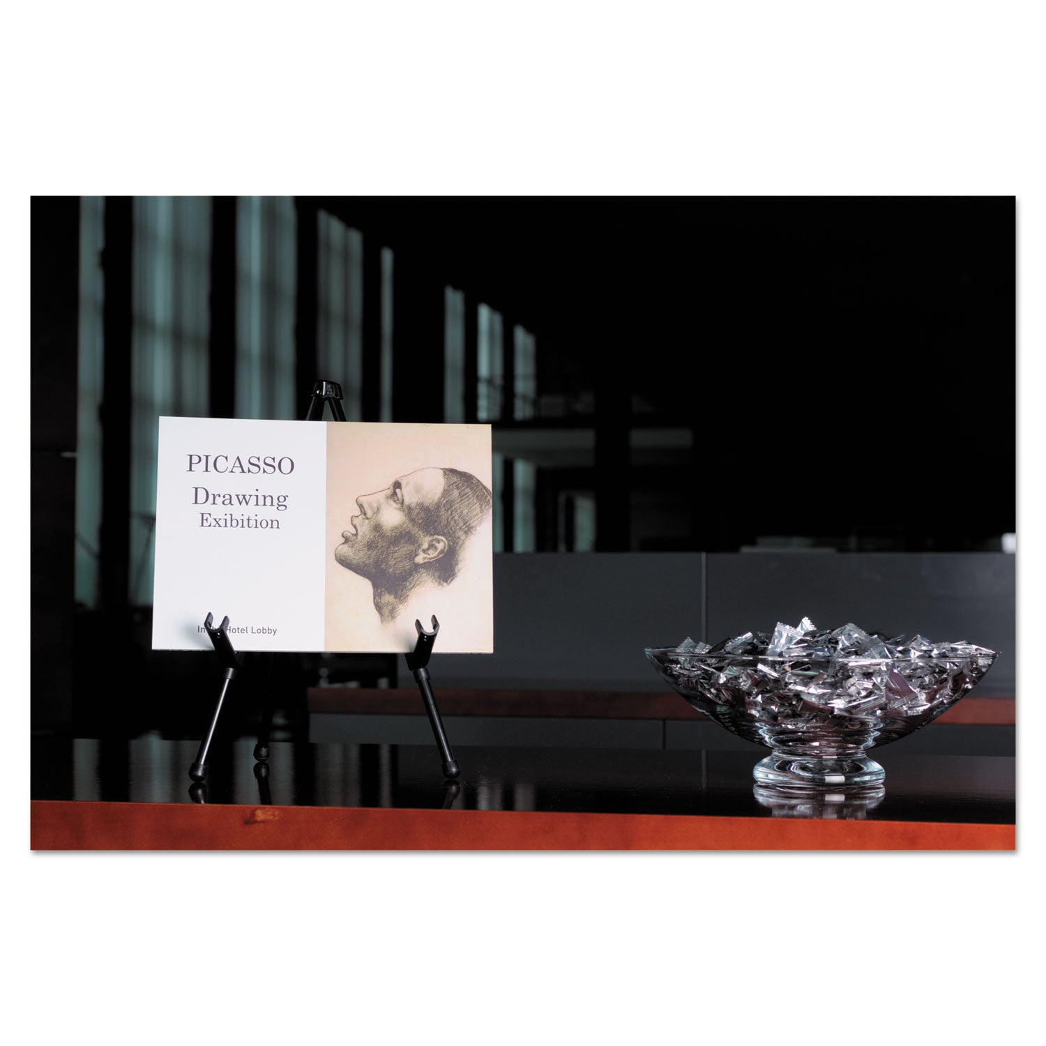 MasterVision Instant Table-Top Easel, 14.25" High, Black (FLX07201MV)