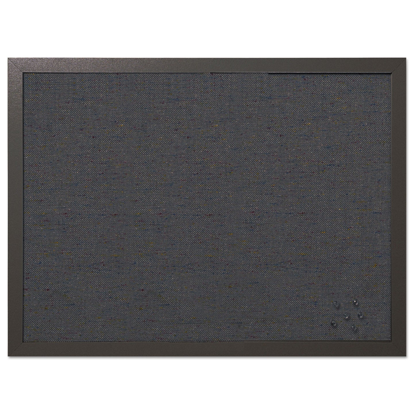 MasterVision Designer Fabric Bulletin Board, 24 x 18, Black Surface, Black MDF Wood Frame (FB0471168)