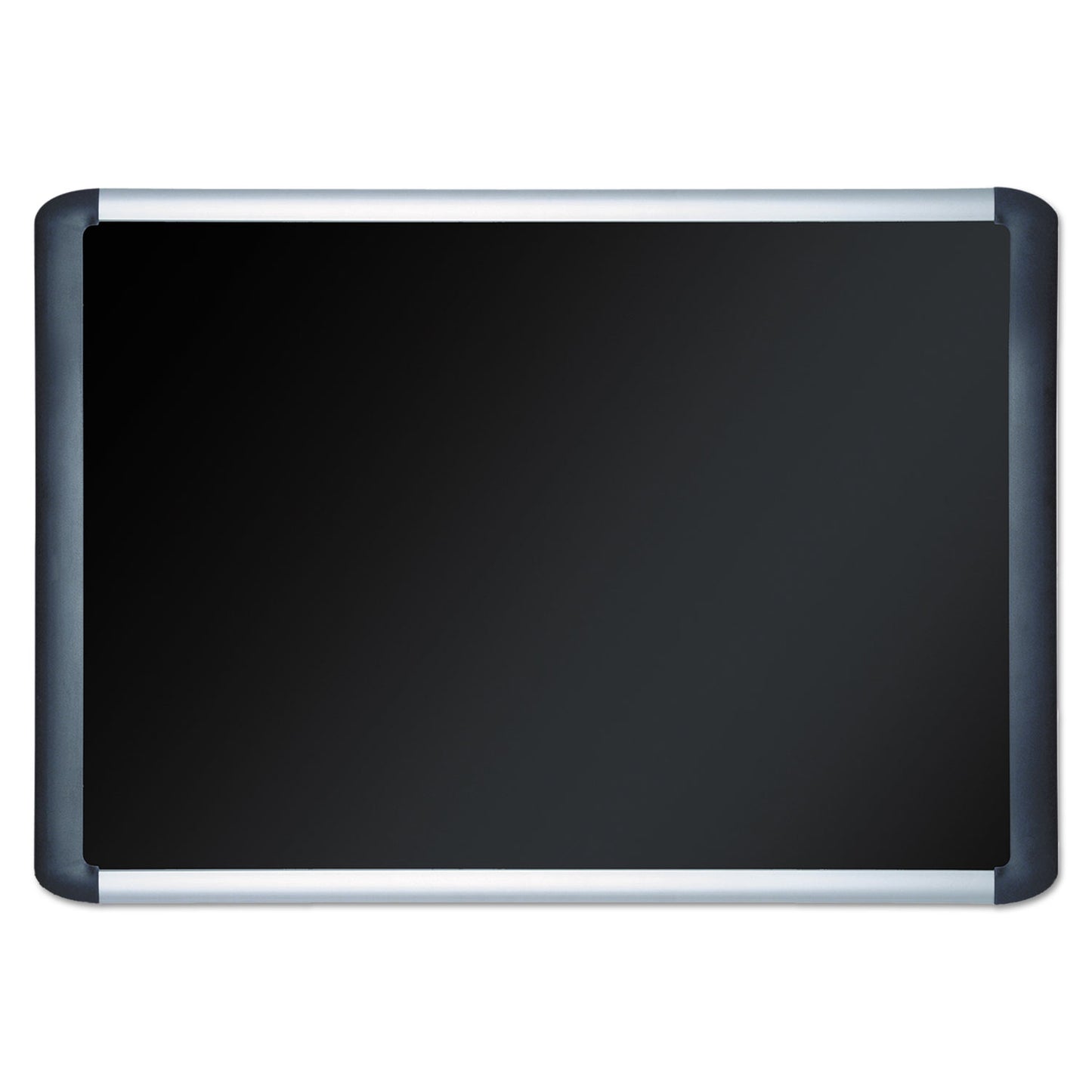 MasterVision Soft-touch Bulletin Board, 36 x 24, Black Fabric Surface, Aluminum/Black Aluminum Frame (MVI030301)