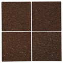 Universal Cork Tile Panels, 12 x 12, Dark Brown Surface, 4/Pack (43403)