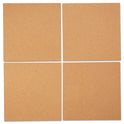 Universal Cork Tile Panels, 12 x 12, Brown Surface, 4/Pack (43404)