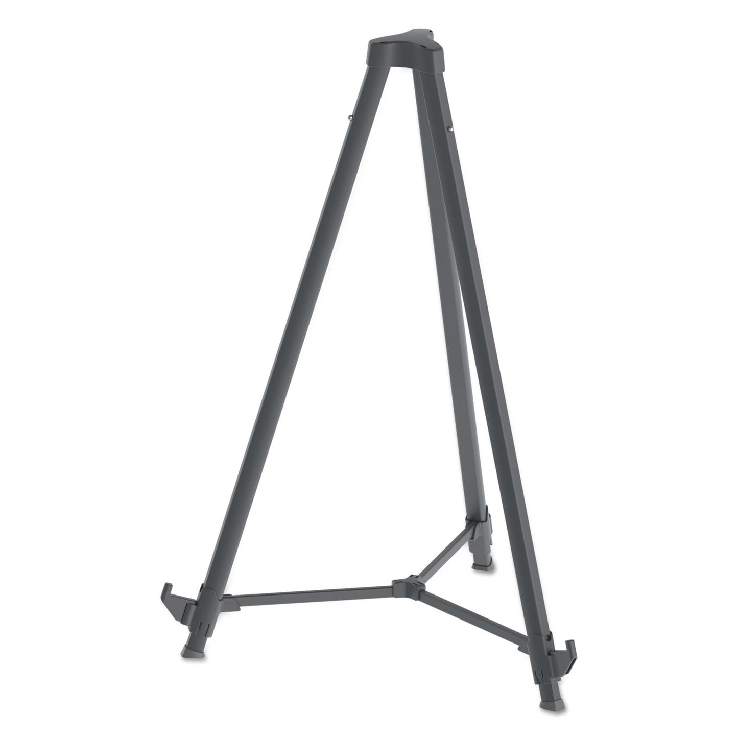 MasterVision Quantum Heavy Duty Display Easel, 35.62" to 61.22" High, Plastic, Black (FLX11404)