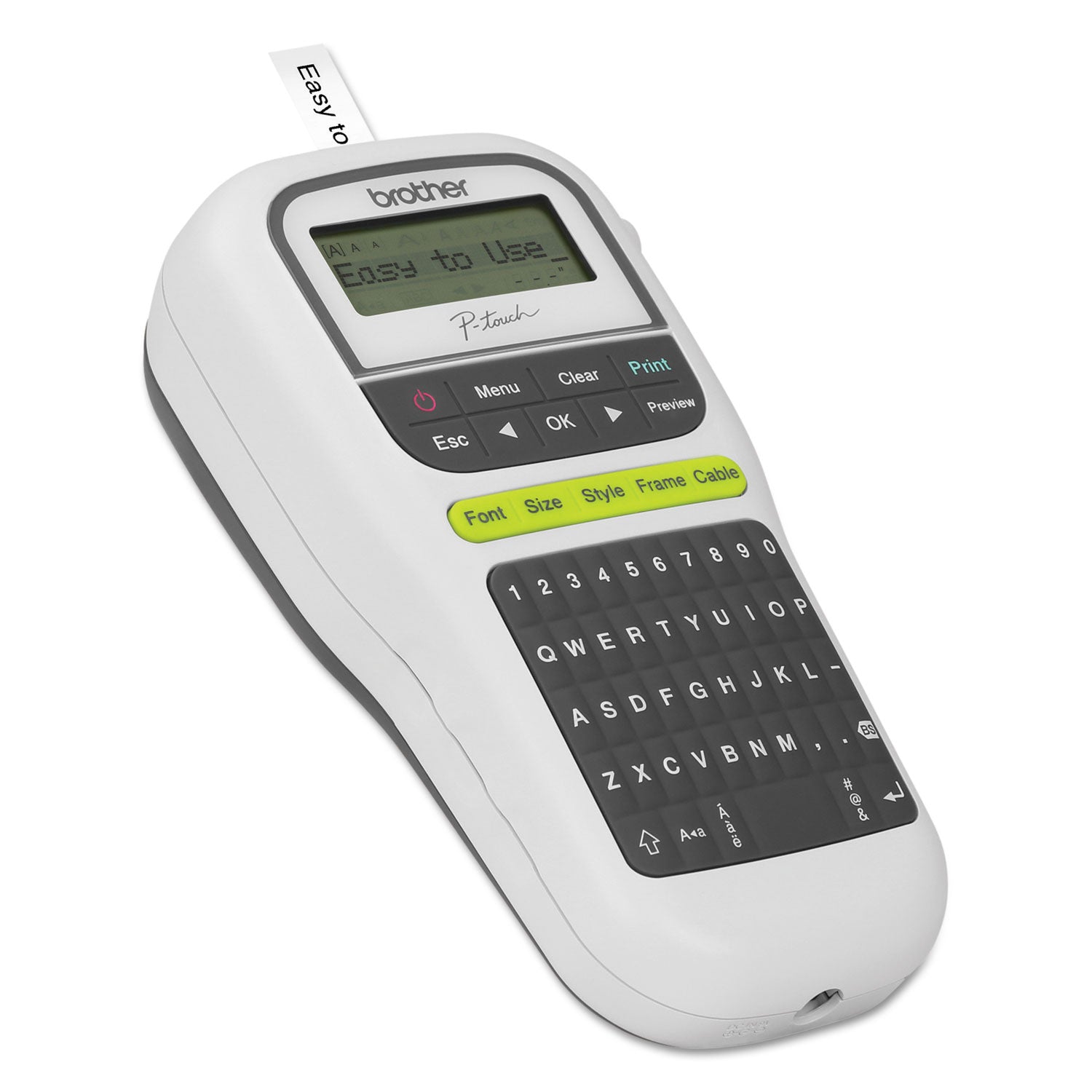 Brother PT-H110 Easy Portable Label Maker, 2 Lines, 4.5 x 6.13 x 2.5