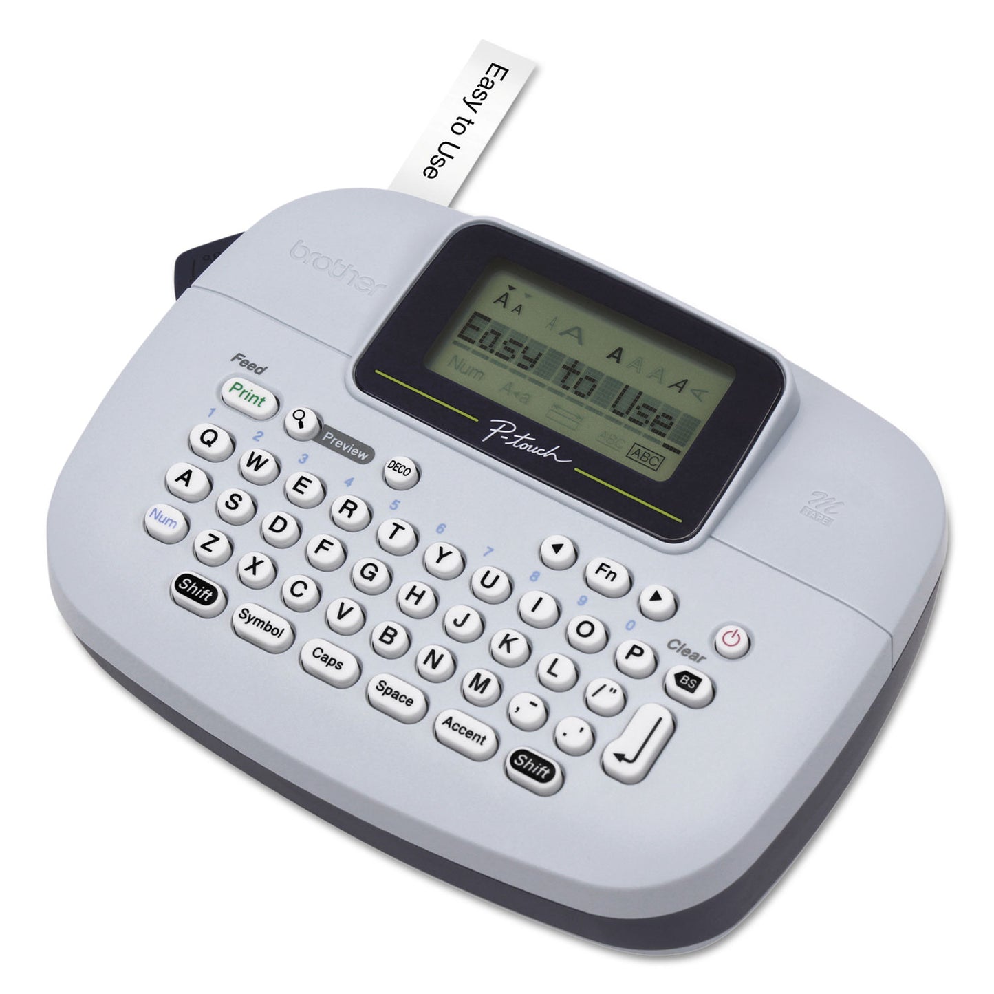 Brother PT-M95 Handy Label Maker, 2 Lines, 4.5 x 6.13 x 2.5