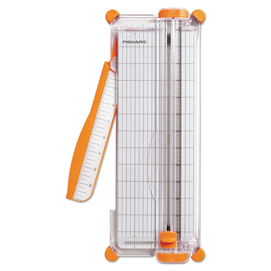 Fiskars Personal Paper Trimmer, 7 Sheets, 12" Cut Length, Plastic Base, 5.5 x 14 (1544501012)