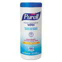 PURELL Premoistened Hand Sanitizing Wipes, 5.78 x 7, Fresh Citrus, White, 100/Canister, 12 Canisters/Carton (911112CT)