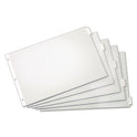 Cardinal Paper Insertable Dividers, 5-Tab, 11 x 17, White, Clear Tabs, 1 Set (84812)