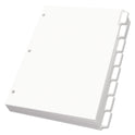 Oxford Custom Label Tab Dividers with Self-Adhesive Tab Labels, 8-Tab, 11 x 8.5, White, 25 Sets (11316)