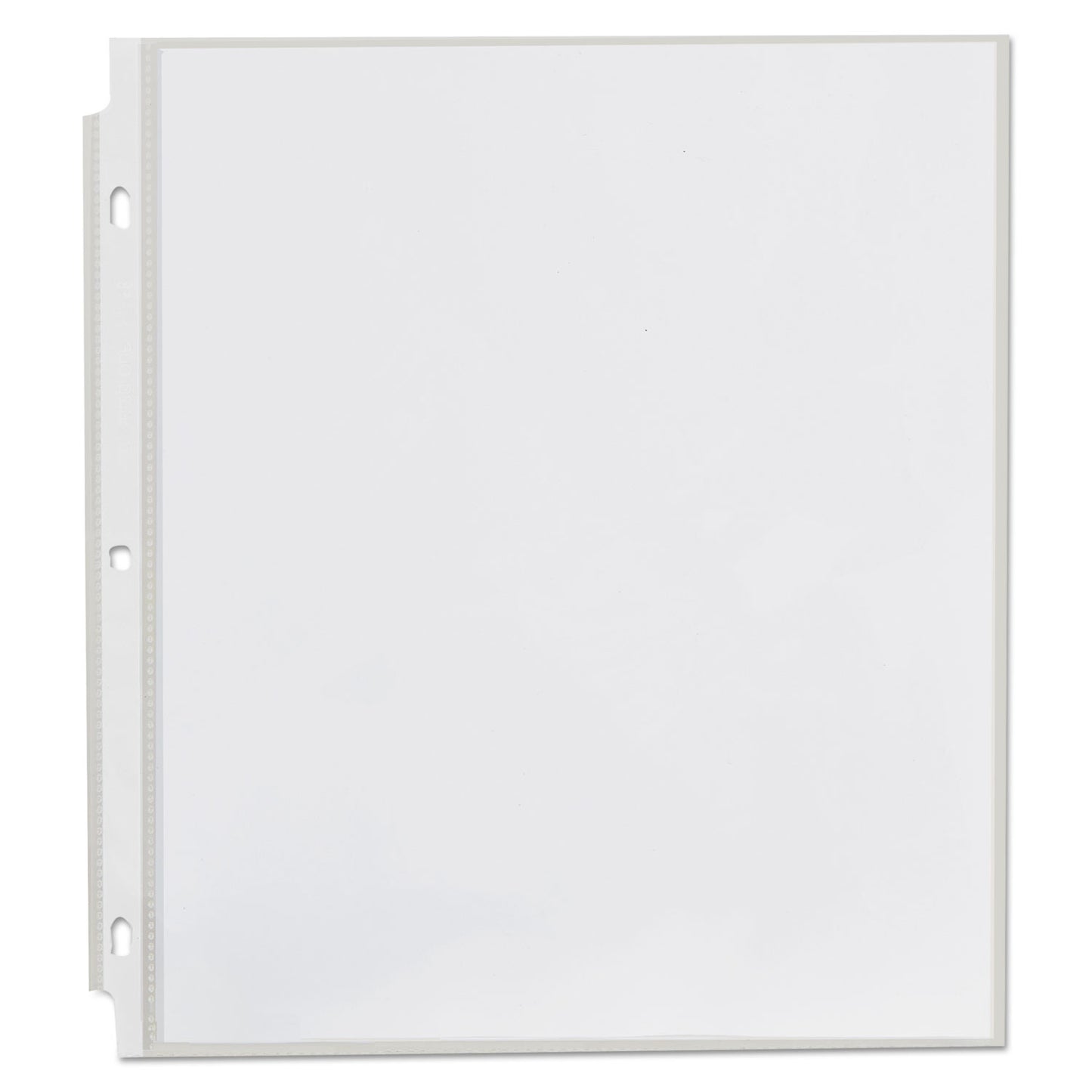 Universal Top-Load Poly Sheet Protectors, Std Gauge, Nonglare, Clear, 50/Pack (21126)