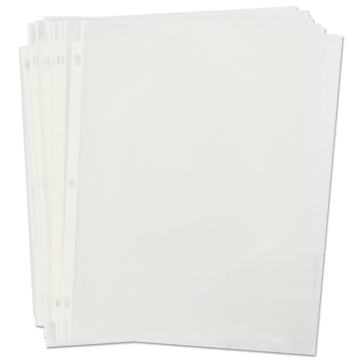 Universal Top-Load Poly Sheet Protectors, Heavy Gauge, Nonglare, Clear 50/Pack (21129)