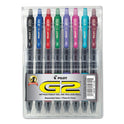 Pilot G2 Premium Gel Pen, Retractable, Fine 0.7 mm, Assorted Ink and Barrel Colors, 8/Pack (31128)