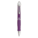 Zebra Sarasa Dry X10 Gel Pen, Retractable, Medium 0.7 mm, Violet Ink, Violet/Silver Barrel, 12/Pack (42680)