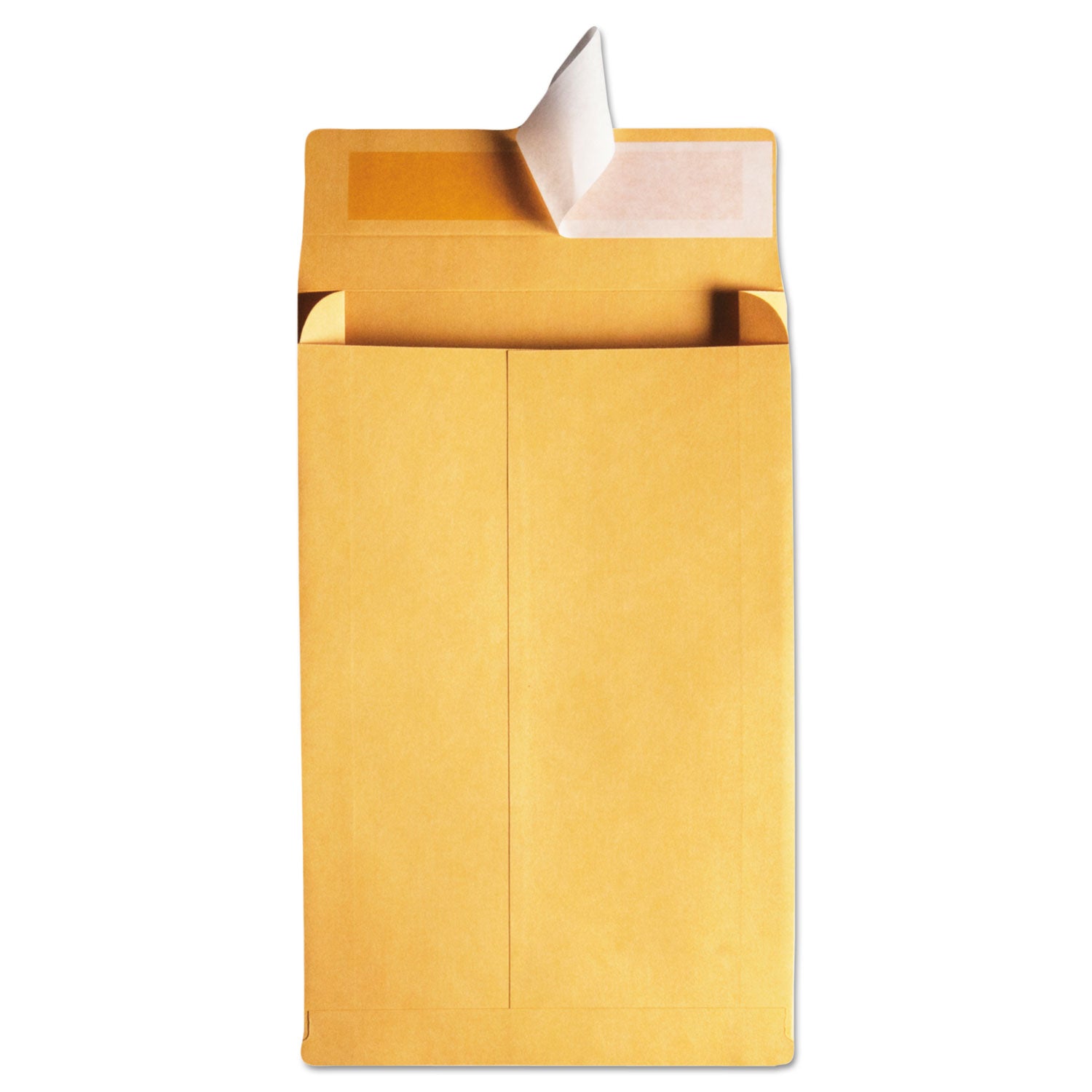 Quality Park Redi-Strip Kraft Expansion Envelope, #10 1/2, Square Flap, Redi-Strip Adhesive Closure, 9 x 12, Brown Kraft, 25/Pack (93334)