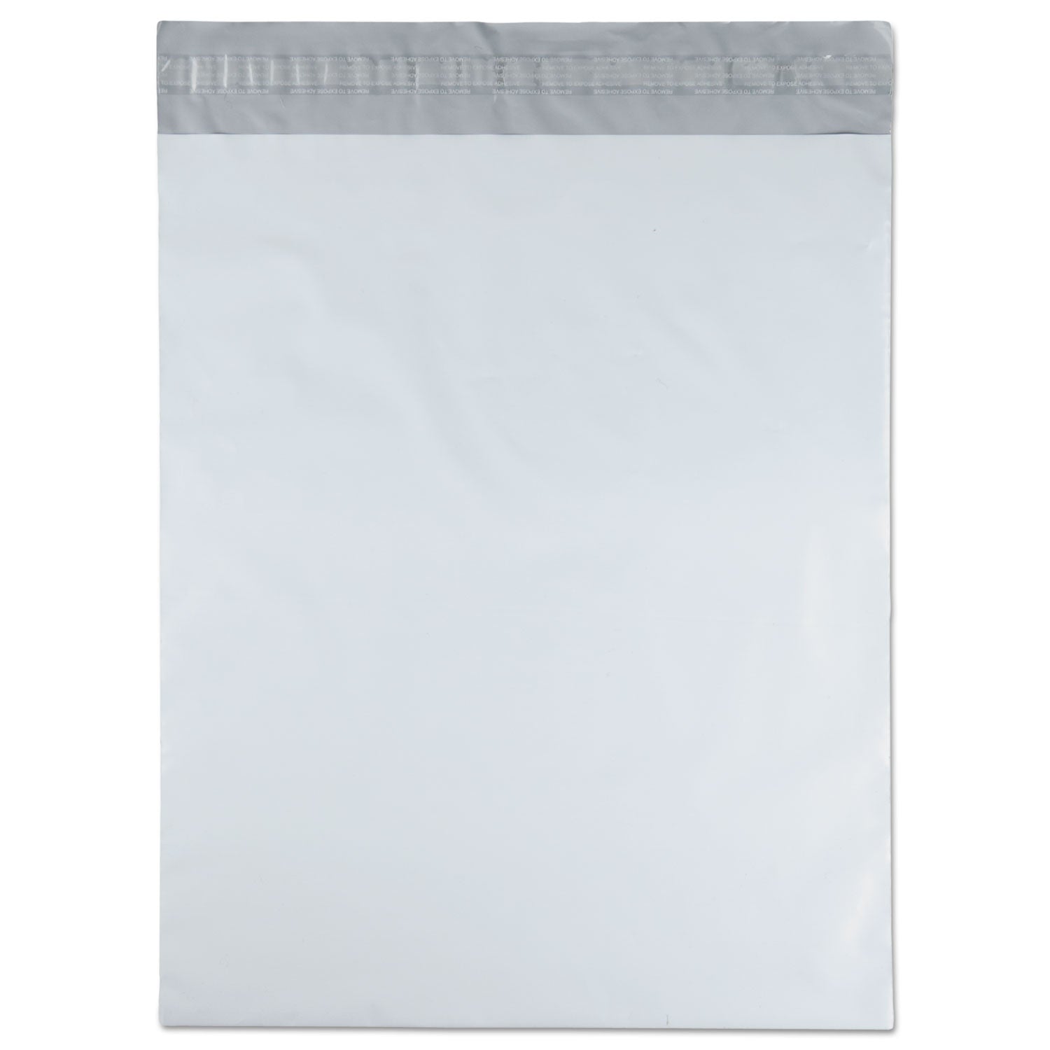 Quality Park Redi-Strip Poly Mailer, #5 1/2, Square Flap with Perforated Strip, Redi-Strip Adhesive Closure, 14 x 17, White, 100/Pack (46200)