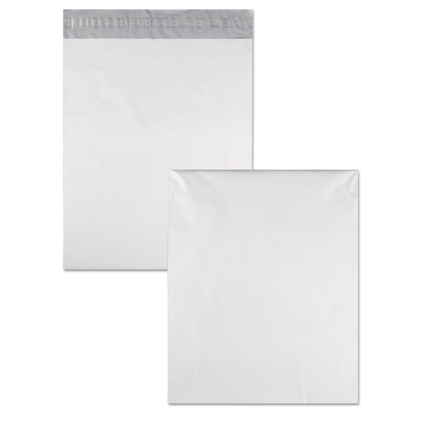 Quality Park Redi-Strip Poly Mailer, #5 1/2, Square Flap with Perforated Strip, Redi-Strip Adhesive Closure, 14 x 17, White, 100/Pack (46200)
