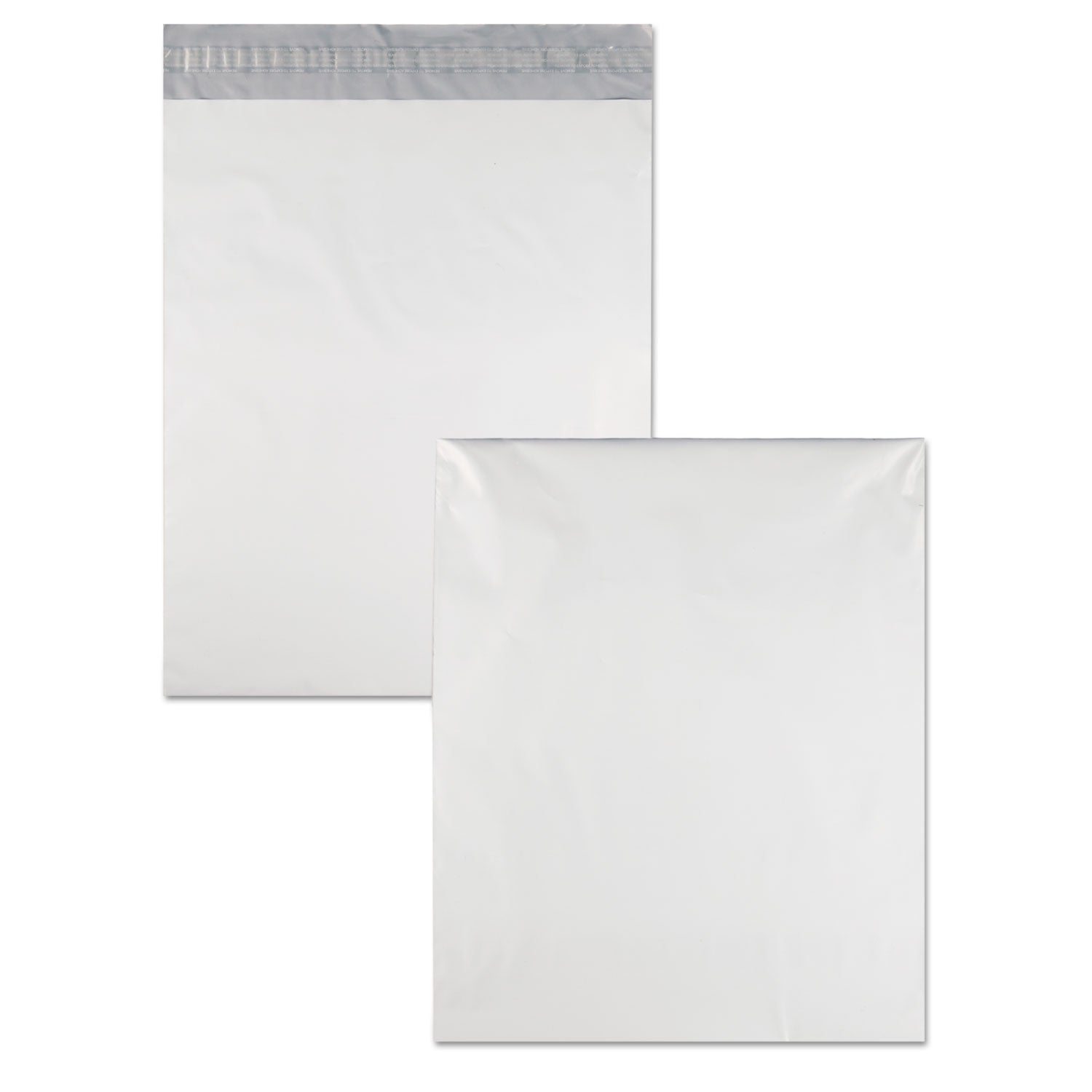 Quality Park Redi-Strip Poly Mailer, #5 1/2, Square Flap with Perforated Strip, Redi-Strip Adhesive Closure, 14 x 17, White, 100/Pack (46200)