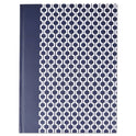 Universal Casebound Hardcover Notebook, 1-Subject, Wide/Legal Rule, Dark Blue/White Cover, (150) 10.25 x 7.63 Sheets (66351)