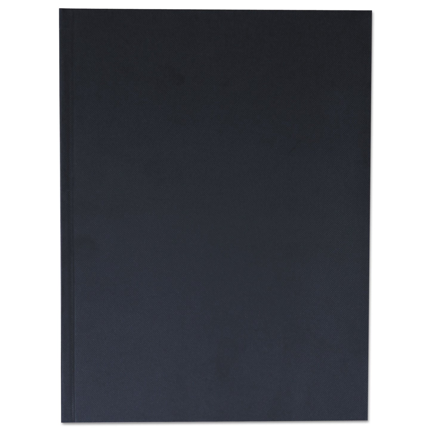 Universal Casebound Hardcover Notebook, 1-Subject, Wide/Legal Rule, Black Cover, (150) 10.25 x 7.63 Sheets (66353)