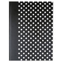 Universal Casebound Hardcover Notebook, 1-Subject, Wide/Legal Rule, Black/White Cover, (150) 10.25 x 7.63 Sheets (66350)