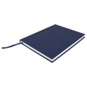 Universal Casebound Hardcover Notebook, 1-Subject, Wide/Legal Rule, Dark Blue Cover, (150) 10.25 x 7.63 Sheets (66352)