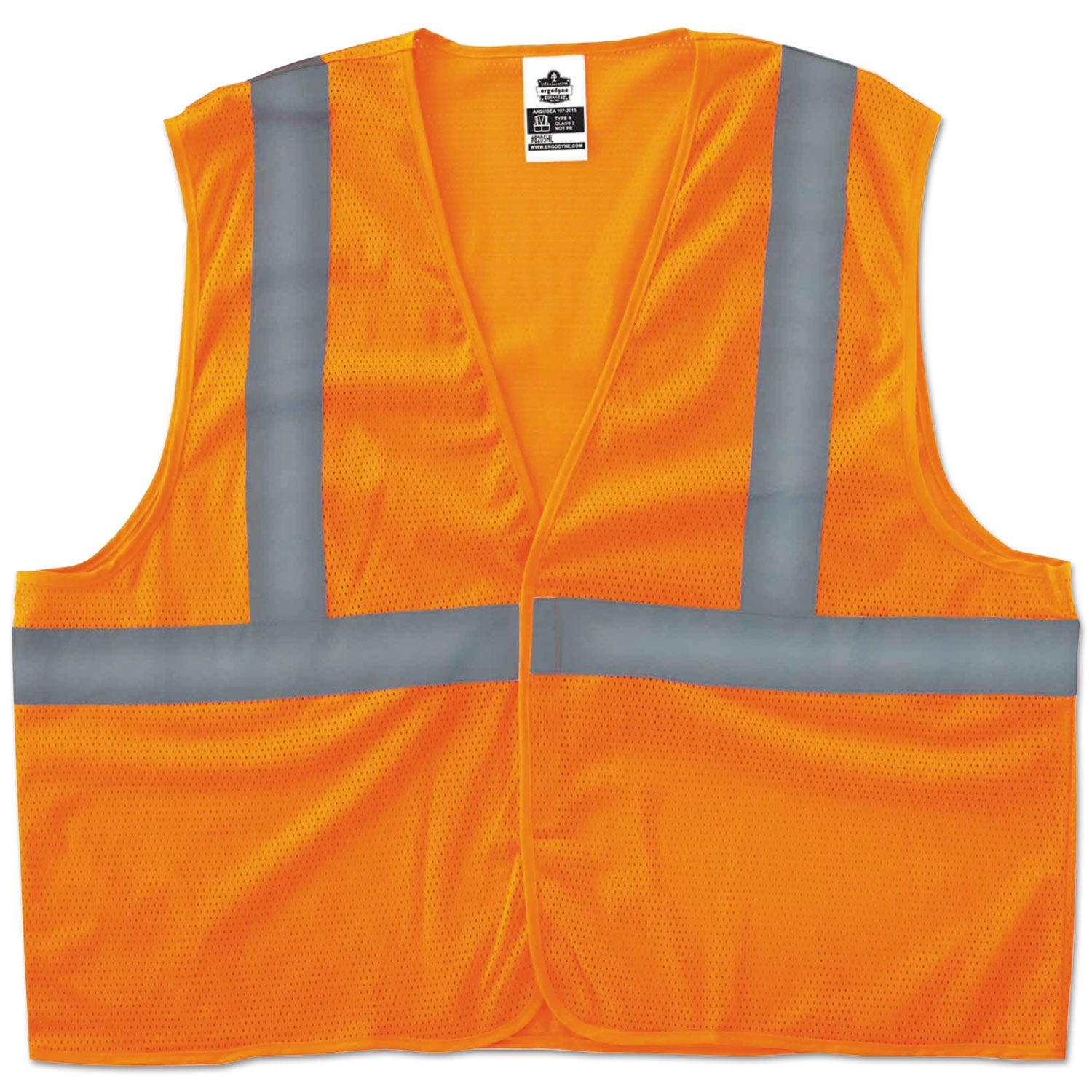 ergodyne GloWear 8205HL Type R Class 2 Super Econo Mesh Vest, 2X-Large to 3X-Large, Orange (20967)