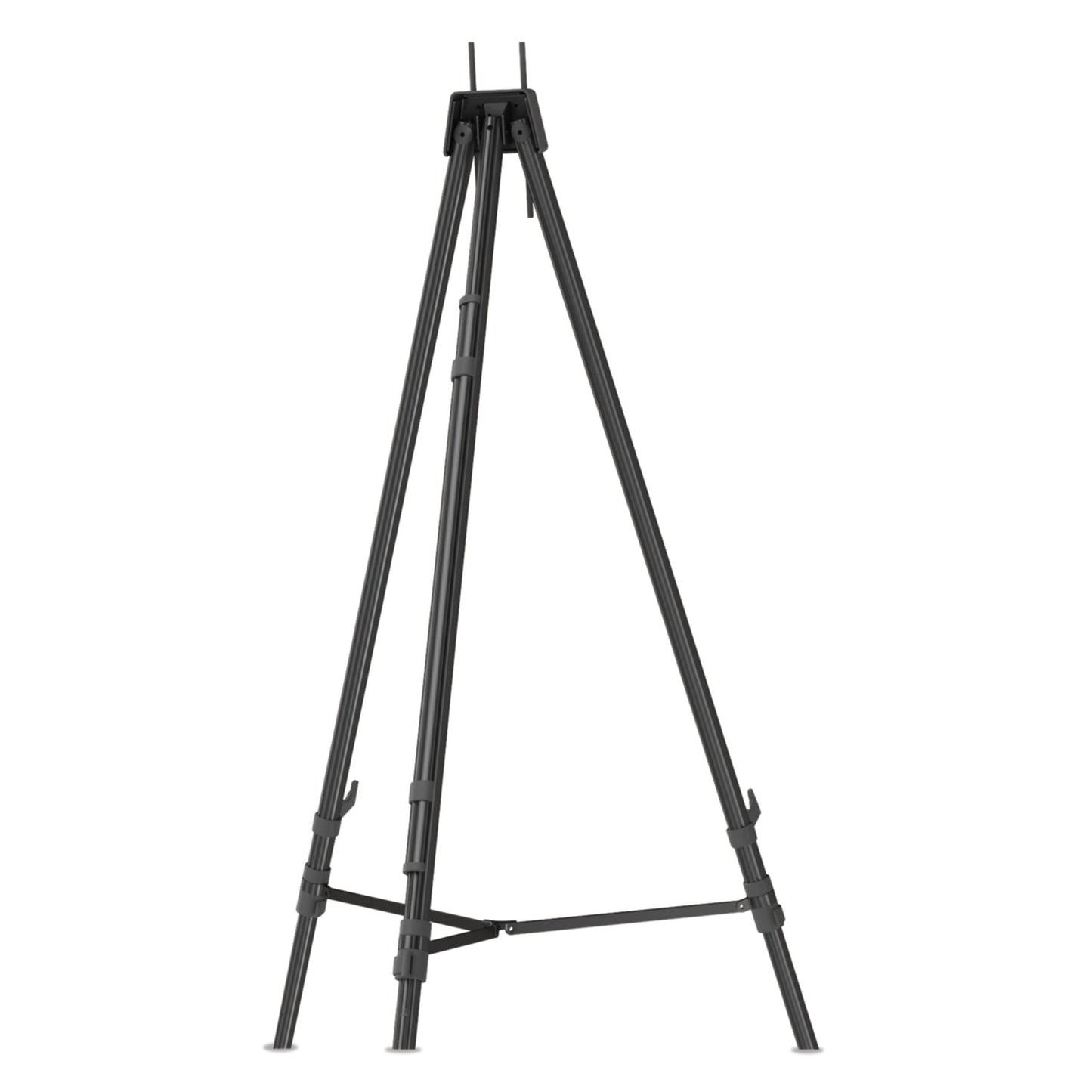 Quartet Aluminum Heavy-Duty Display Easel, 38" to 66" High, Aluminum, Black (56E)