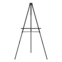 Quartet Aluminum Heavy-Duty Display Easel, 38" to 66" High, Aluminum, Black (56E)